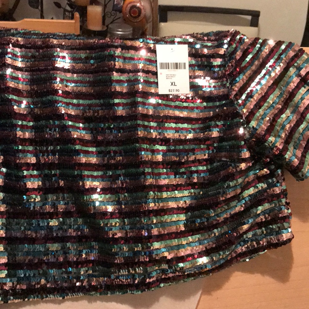 Sequined Halter top